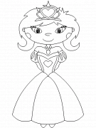 Princess Gwendoline - coloring page n° 1