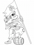 Happy pirate - coloring page n° 10