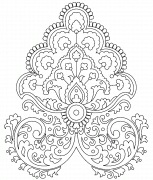 Indian Ethnic Mandala - coloring page n° 1000