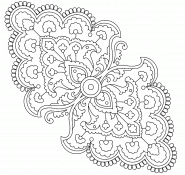 Indian Mandala - coloring page n° 1001