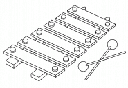 Xylophone - coloring page n° 1011