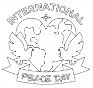 21 September = Day of Peace - coloring page n° 1017