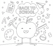 Back To School - coloring page n° 1025