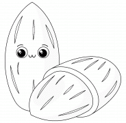Cartoon Almonds - coloring page n° 1035