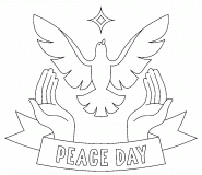 Peace Day - coloring page n° 1046