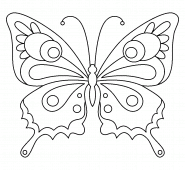 Cute Butterfly - coloring page n° 1056
