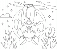 Halloween Bat - coloring page n° 1070