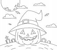 Jack O'Lantern - coloring page n° 1073