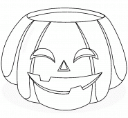 Smiling Jack-O-Lantern - coloring page n° 1078