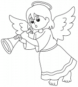 Angel - coloring page n° 1102