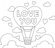Love YOU! - coloring page n° 1106