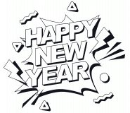 Happy New Year!!! - coloring page n° 1107