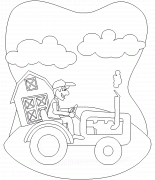 Wheel Loader | Free Online Coloring Page