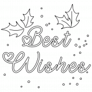 Best Wishes! - coloring page n° 1110