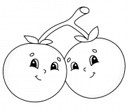 Cartoon Tomatoes - coloring page n° 1131