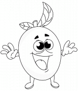 Cartoon Mango - coloring page n° 1137