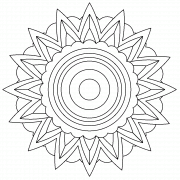 Indian Rangoli (mandala) - coloring page n° 1138