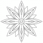 Starry Mandala - coloring page n° 1139