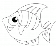 Cartoon Fish - coloring page n° 1141