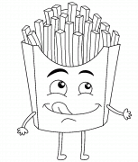 French Fries - coloring page n° 1144