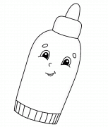 Cartoon Ketchup Bottle - coloring page n° 1146