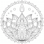 Lotus Mandala - coloring page n° 1148