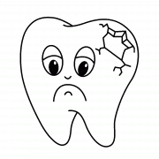 Broken Tooth - coloring page n° 1157
