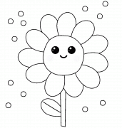 Cartoon Flower - coloring page n° 1169