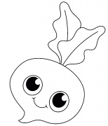 Cartoon Radish - coloring page n° 1175