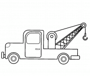 Cartoon Tow Truck - coloring page n° 1184