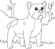 French Bulldog - coloring page n° 1185