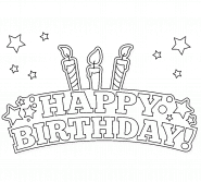 Happy Birthday! - coloring page n° 1190