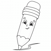 Cartoon Pencil - coloring page n° 1197