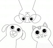 Cute Pets - coloring page n° 1198