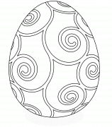 Easter eggs with spring motive - coloring page n° 120