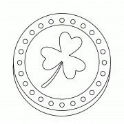 St. Patrick's Day Gold Coin - coloring page n° 1213