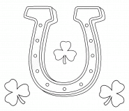 St. Patrick's Day Horseshoe - coloring page n° 1216