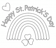St Patrick’s Day Rainbow - coloring page n° 1218