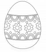 Pastel Colour Easter Egg - coloring page n° 123