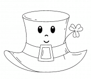 Funny St. Patrick's Day Hat - coloring page n° 1234