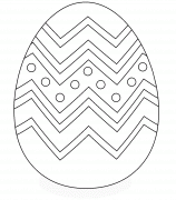 A nice Easter egg just waiting to be decorated - coloring page n° 124