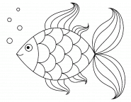 Cartoon Goldfish - coloring page n° 1241
