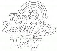 Have A Lucky Day! - coloring page n° 1247