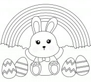 Easter Rainbow - coloring page n° 1249