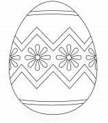 A Pretty Easter Egg - coloring page n° 125