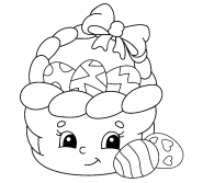 Cartoon Easter Basket - coloring page n° 1254