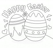 Happy Easter Day! - coloring page n° 1255