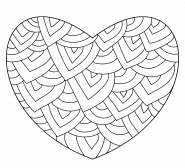 Heart Mandala - coloring page n° 1287