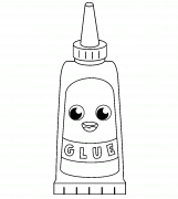Cartoon Glue Tube - coloring page n° 1309