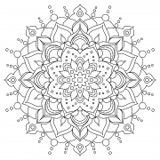 Beautiful Mandala Flower - coloring page n° 1317